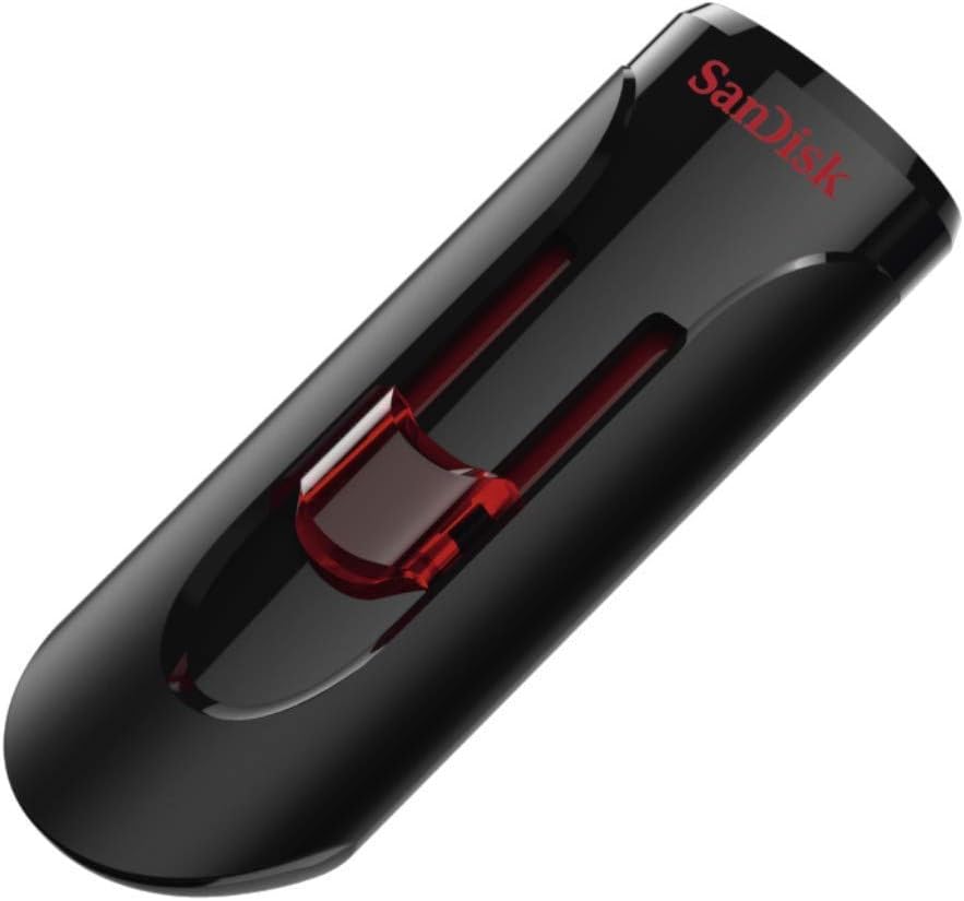Left. SANDISK - Cruzer Glide USB 3.0 Flash Drive - 16GB - Black.