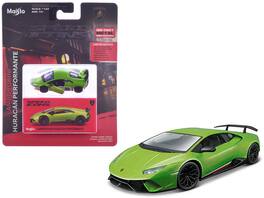 Lamborghini Huracan Performante "Speed Icons" Series 1/64 Diecast Model Car by Maisto - Green
