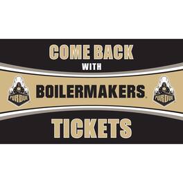 Evergreen Enterprises - Purdue Boilermakers 28" x 16" Come Back With Tickets Door Mat - Multicolor