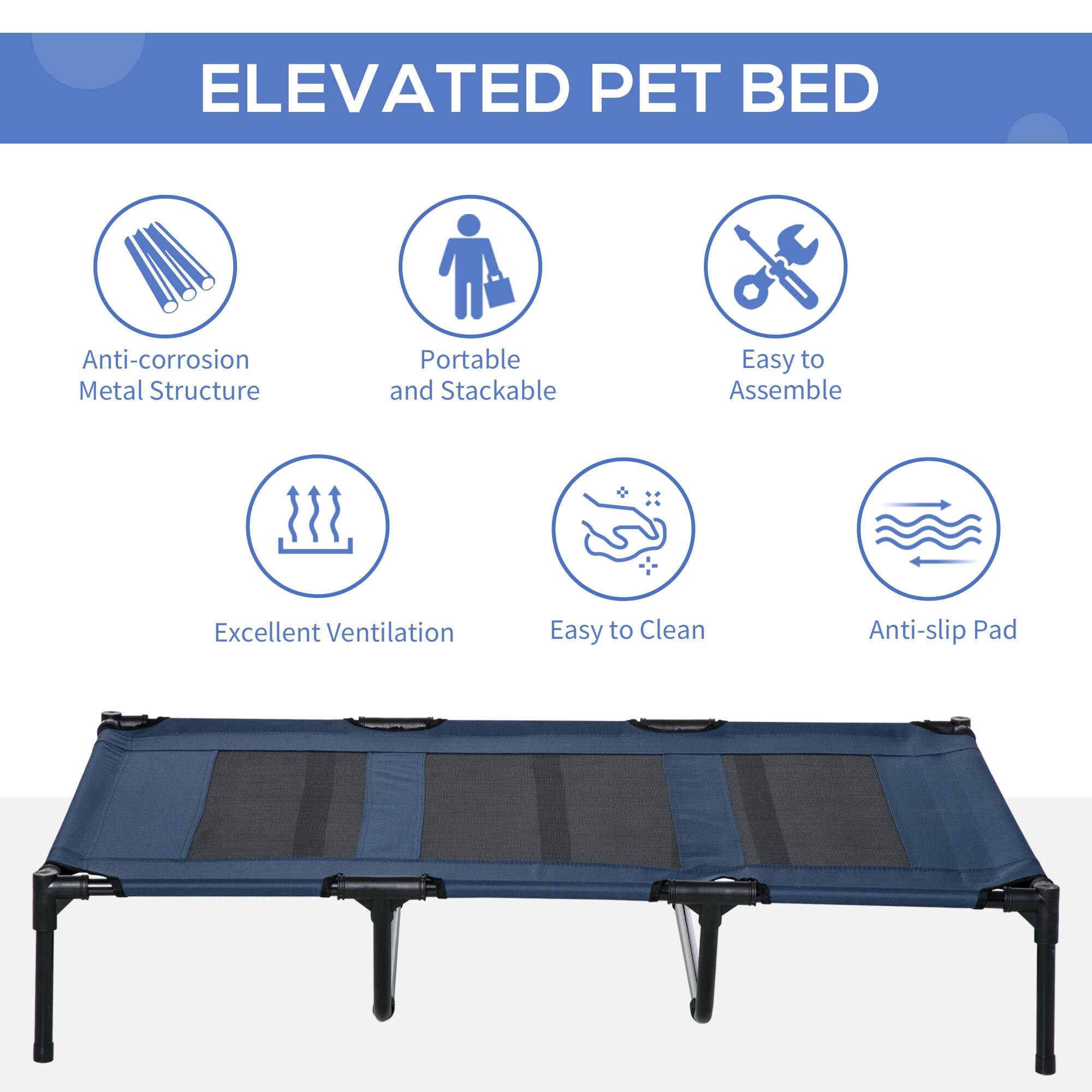 ELEVATED PET BED

- Anti-corrosion Metal Structure
- Portable and Stackable
- Easy to Assemble
- Excellent Ventilation
- Easy to Clean
- Anti-slip Pad