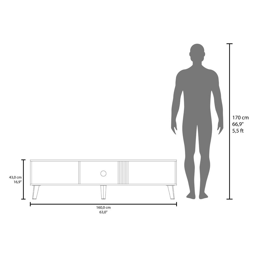 170 cm  
66.9"  
5.5 ft  

43.0 cm  
16.9"  

160.0 cm  
63.0"