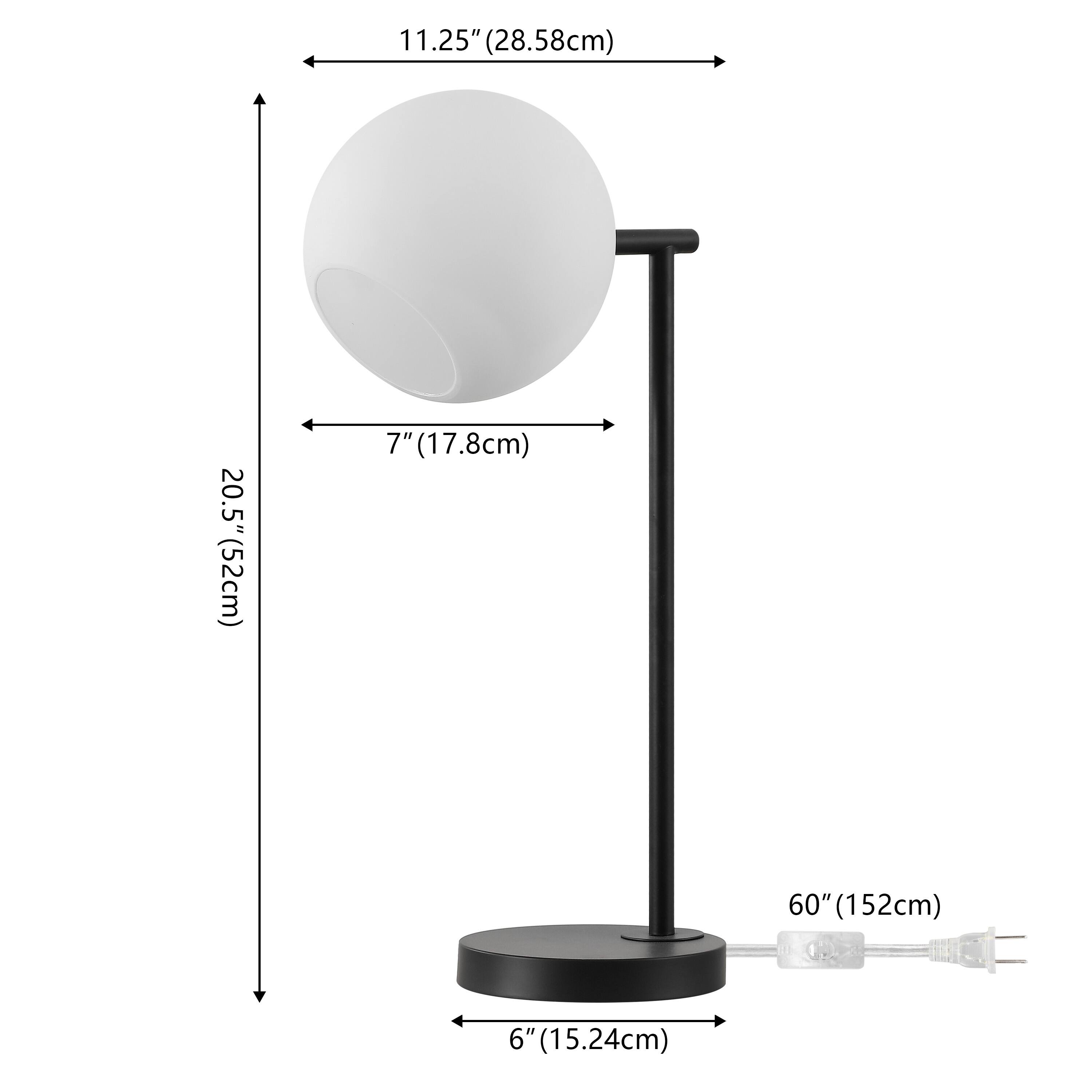 11.25" (28.58cm)  
20.5" (52cm)  
7" (17.8cm)  
60" (152cm)  
6" (15.24cm)