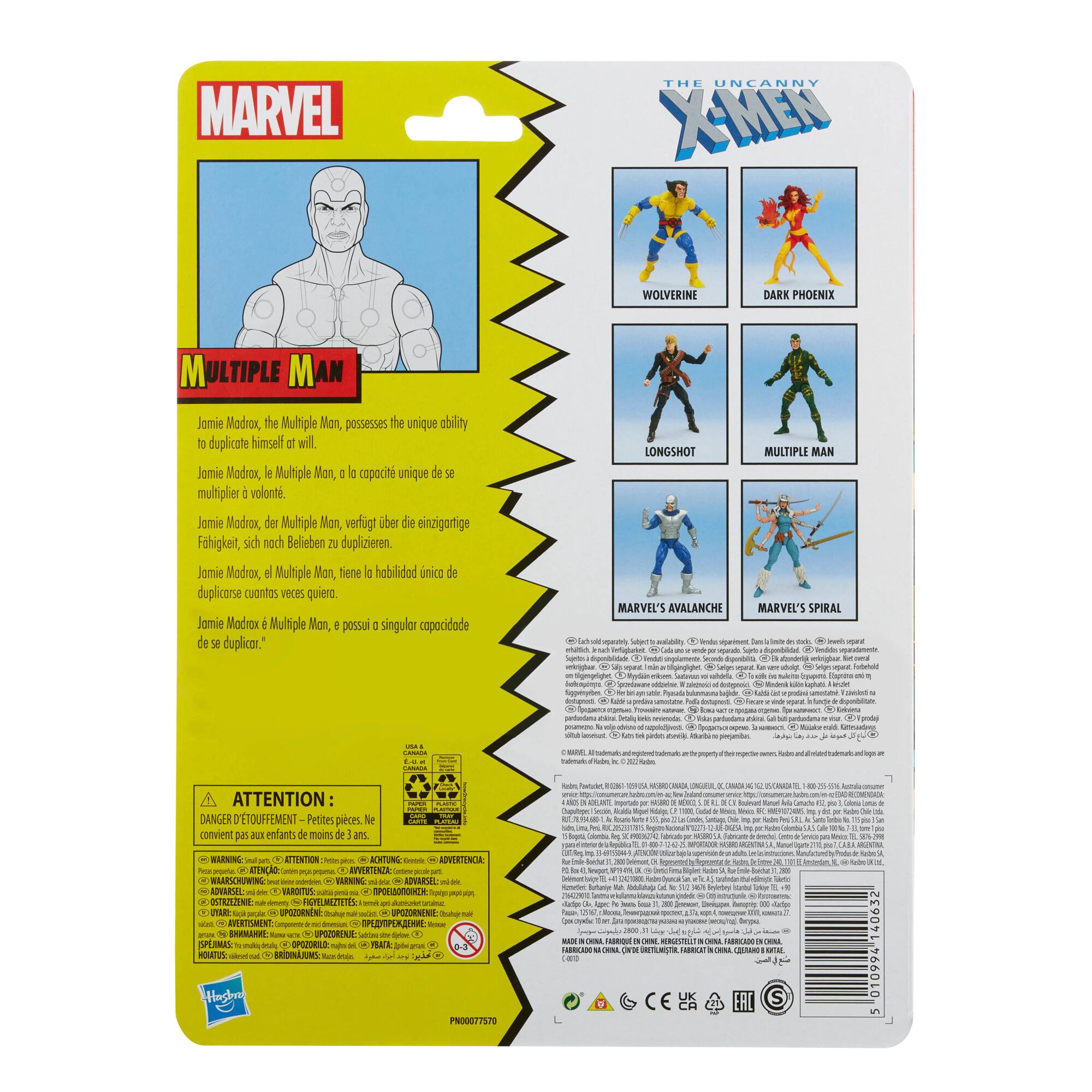 Alt View 16. Marvel - Legends Series Marvel Comics The Uncanny X-Men Multiple Man.