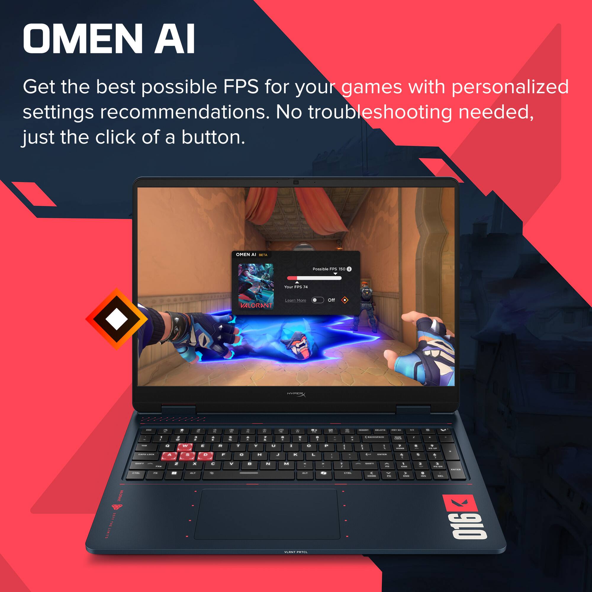 OMEN AI

Get the best possible FPS for your games with personalized settings recommendations. No troubleshooting needed, just the click of a button.