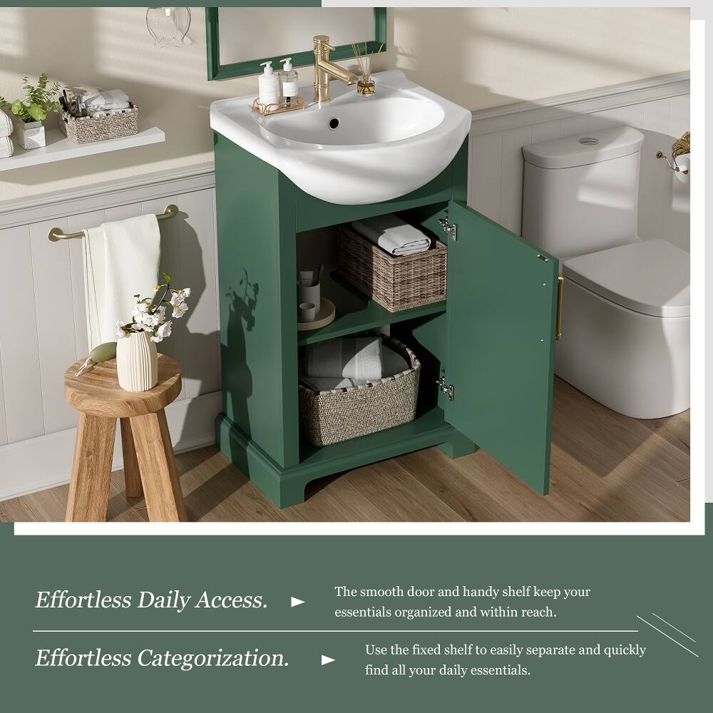 Effortless Daily Access.  
The smooth door and handy shelf keep your essentials organized and within reach.  

Effortless Categorization.  
Use the fixed shelf to easily separate and quickly find all your daily essentials.