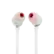 Alt View 1. JBL - JBL Tune 310C - Wired Hi-Res in-Ear Headphones, Tangle-Free Flat Cable, 3-Button Remote with Microphone (White) - White.