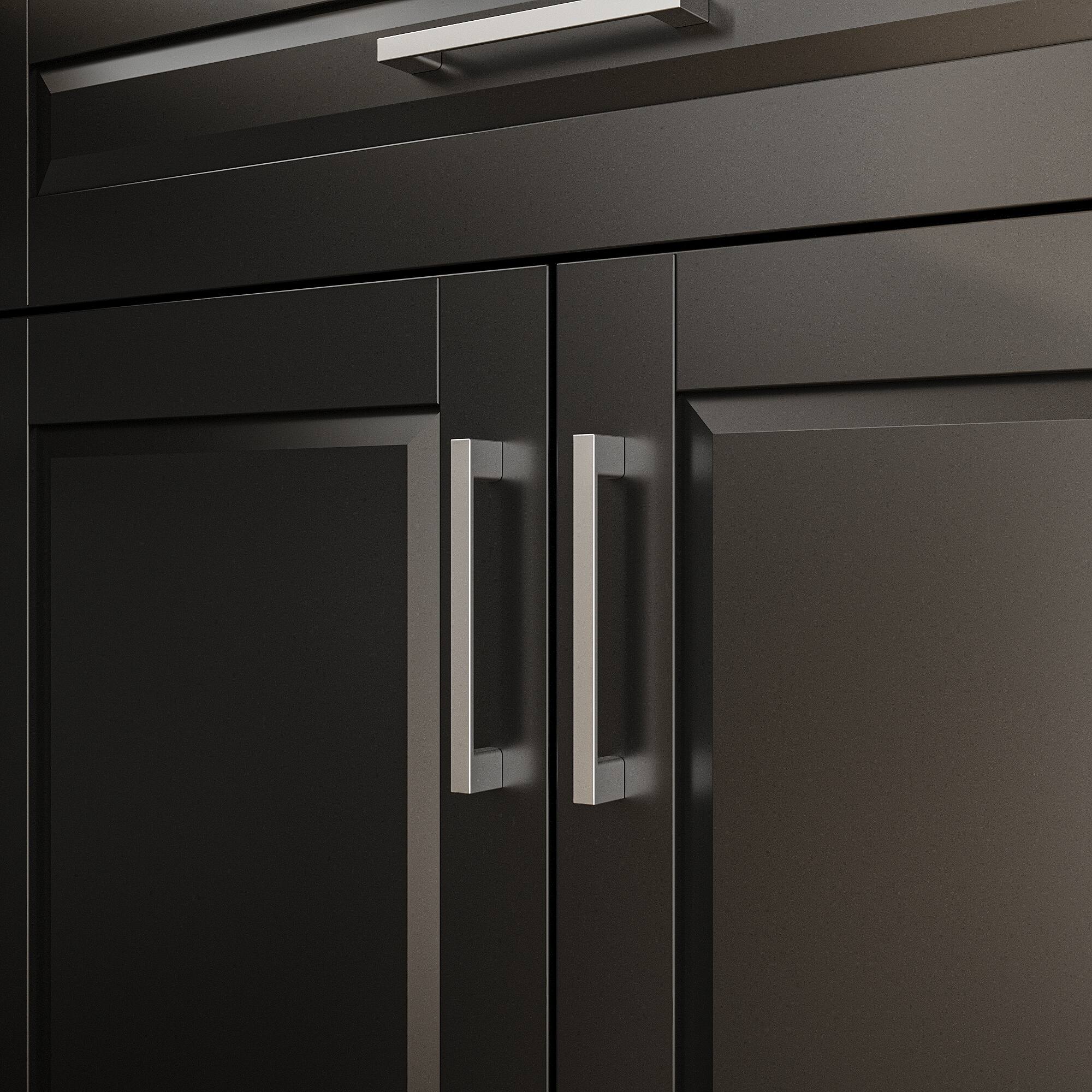 Alt View 9. FUFU&GAGA - FUFU&GAGA L - Shaped Sideboards Kitchen Storage Cabinet Space - Saving Organization Pantry Cabinet - Black.