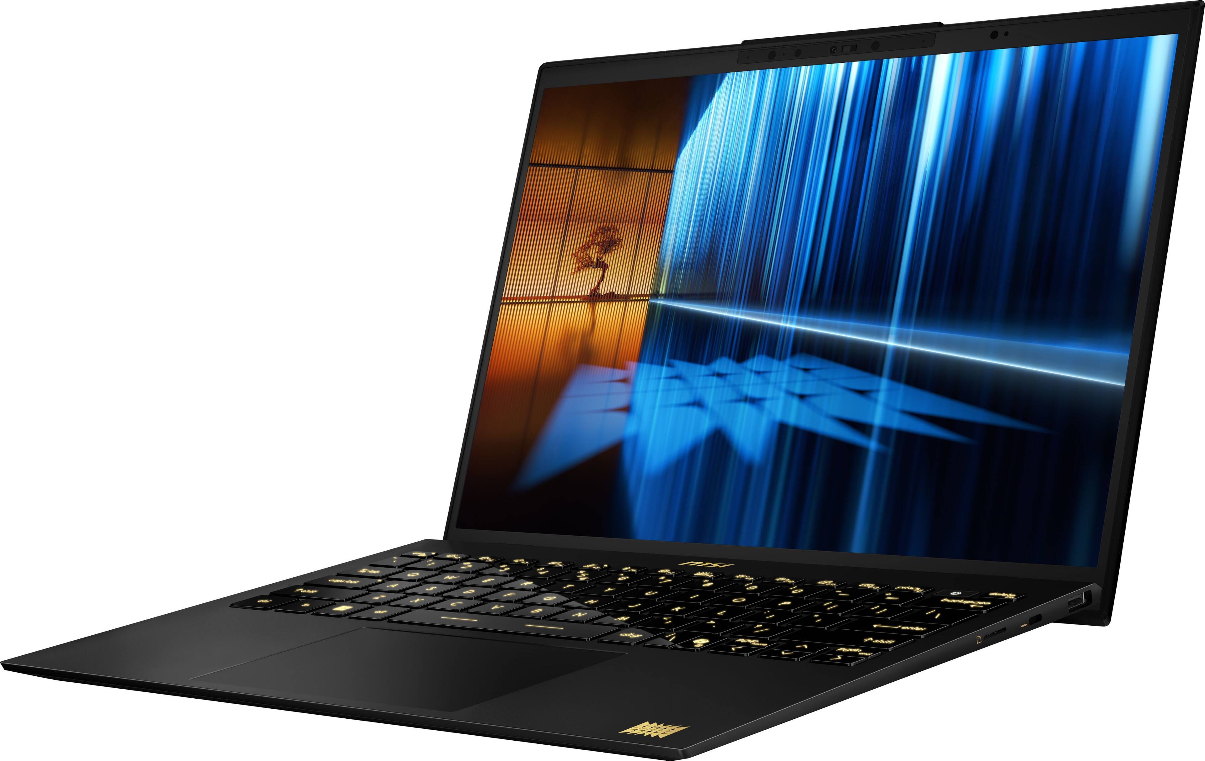 Alt View 12. MSI - Prestige 13”AI+ - Ukiyoe Edition 13.3"OLED Laptop- Intel Core Ultra 7-258V– Intel ARC Graphics with 32GB Memory– 1TB SSD - Stellar Gray.