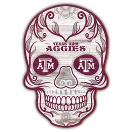 Fan Creations - Texas A&M Aggies 12'' Sugar Skull Sign - Multicolor