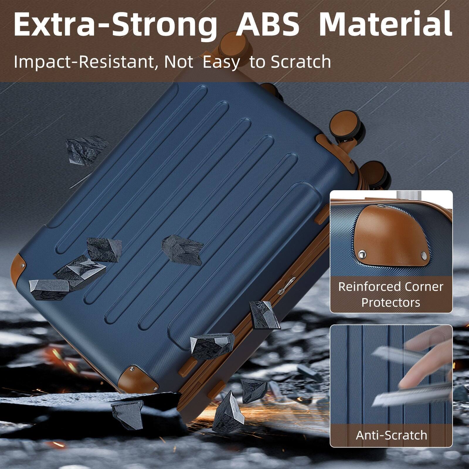 Extra-Strong ABS Material  
Impact-Resistant, Not Easy to Scratch  

Reinforced Corner Protectors  

Anti-Scratch