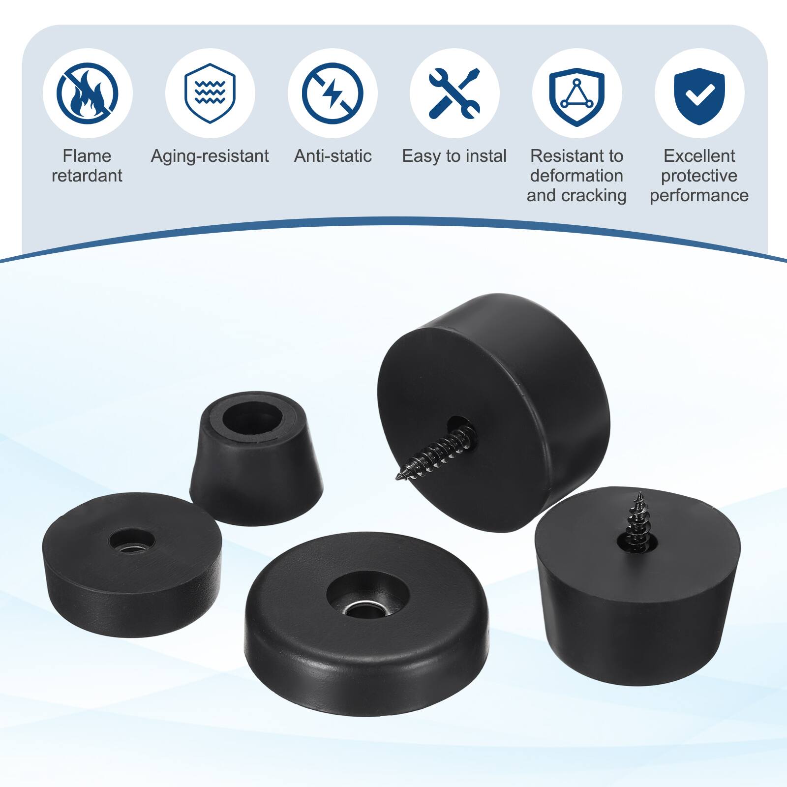 Flame retardant  
Aging-resistant  
Anti-static  
Easy to install  
Resistant to deformation and cracking  
Excellent protective performance