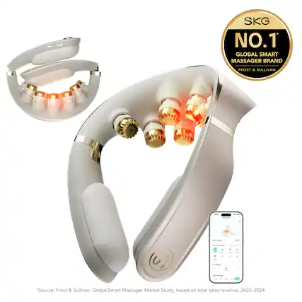 SKG NO.1 GLOBAL SMART MASSAGER BRAND FROST & SULLIVAN
*Source: Frost & Sullivan, Global Smart Massager Market Study, based on total sales revenue, 2022-2024.