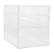 Front. Martha Stewart - Brody Clear Plastic Desktop Storage with 2 Half Moon Opening Pullout Drawers-2 Pack - Clear.