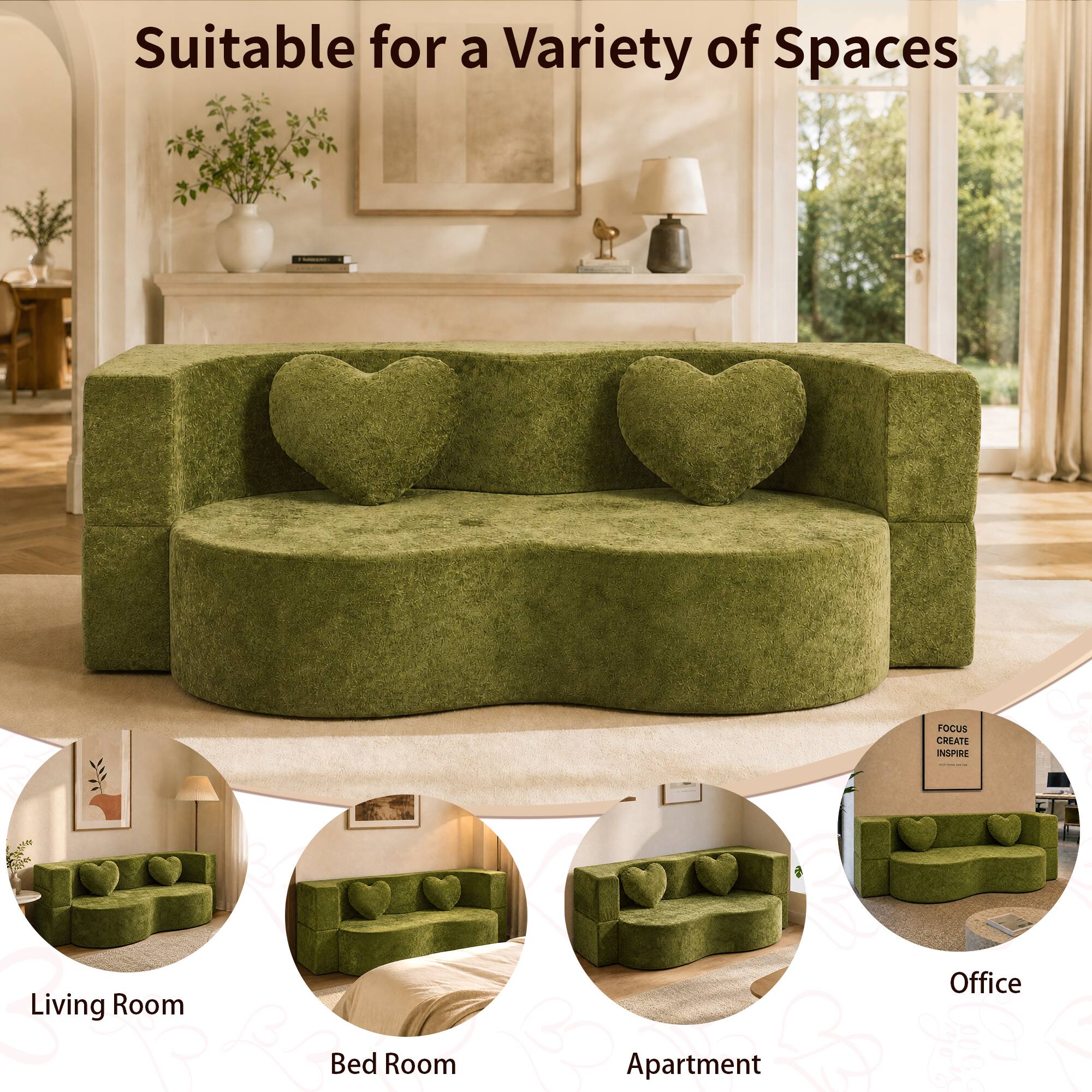 Suitable for a Variety of Spaces

- Living Room
- Bed Room
- Apartment
- Office