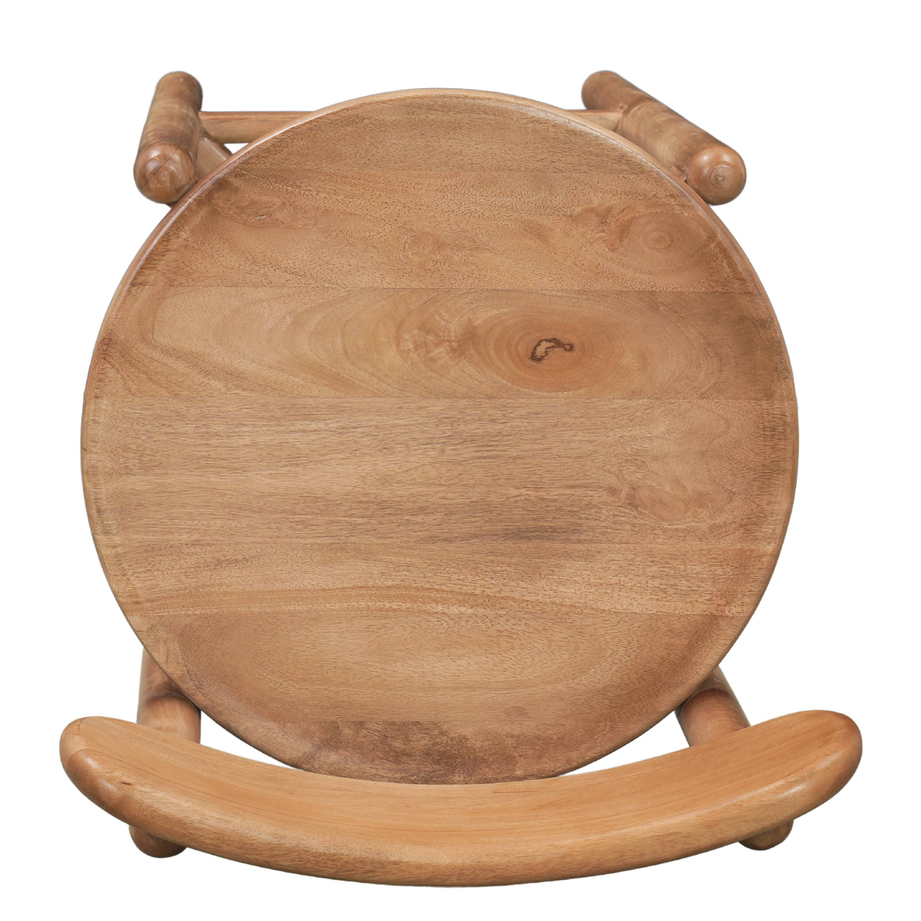 Manhattan Lane Maona Counter Stool Chair with Round Seat, Curved Open ...