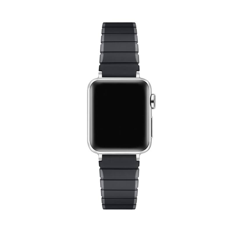 Back. Posh Tech - Magnetic Silicone Band for Apple Watch - Black.