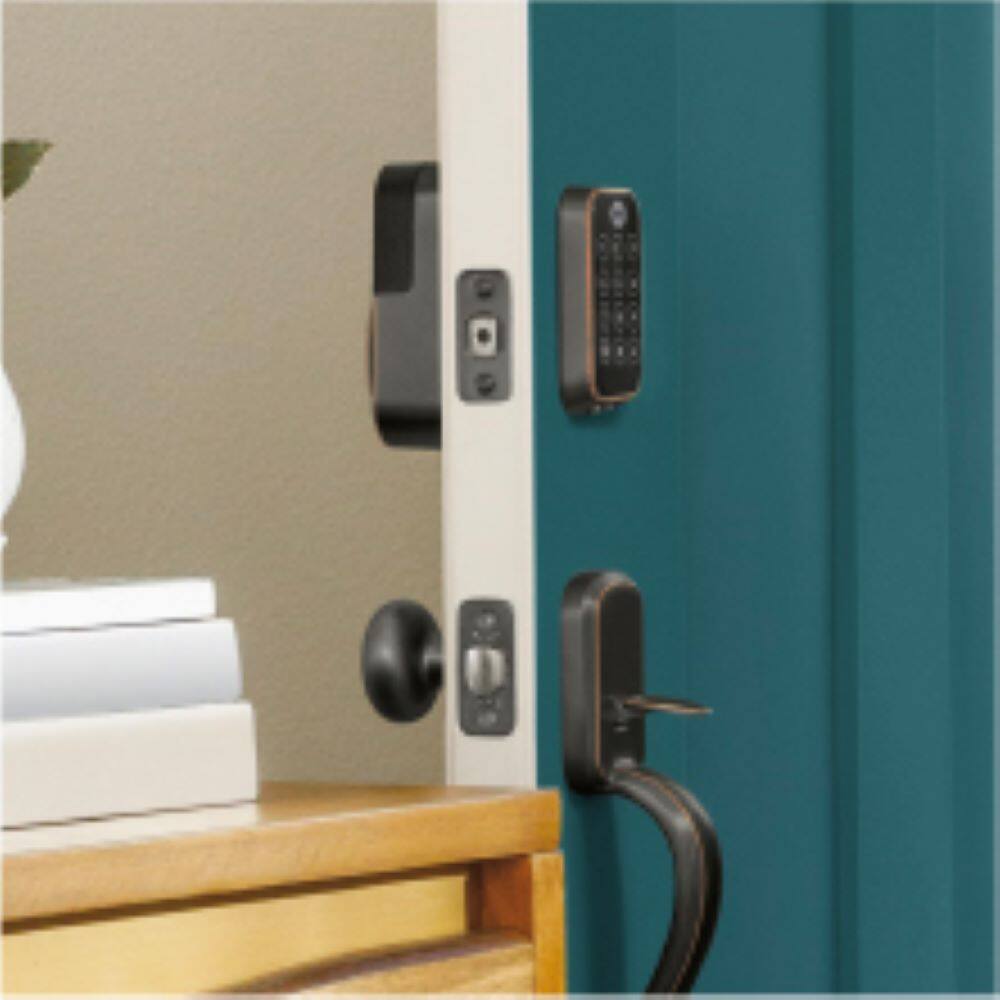 Alt View 18. Yale - Assure Lock 2 - Smart Lock Keyless Wi-Fi Deadbolt with APPLE HOME KEYS | Touchscreen Keypad Access - Oil Rubbed Bronze.