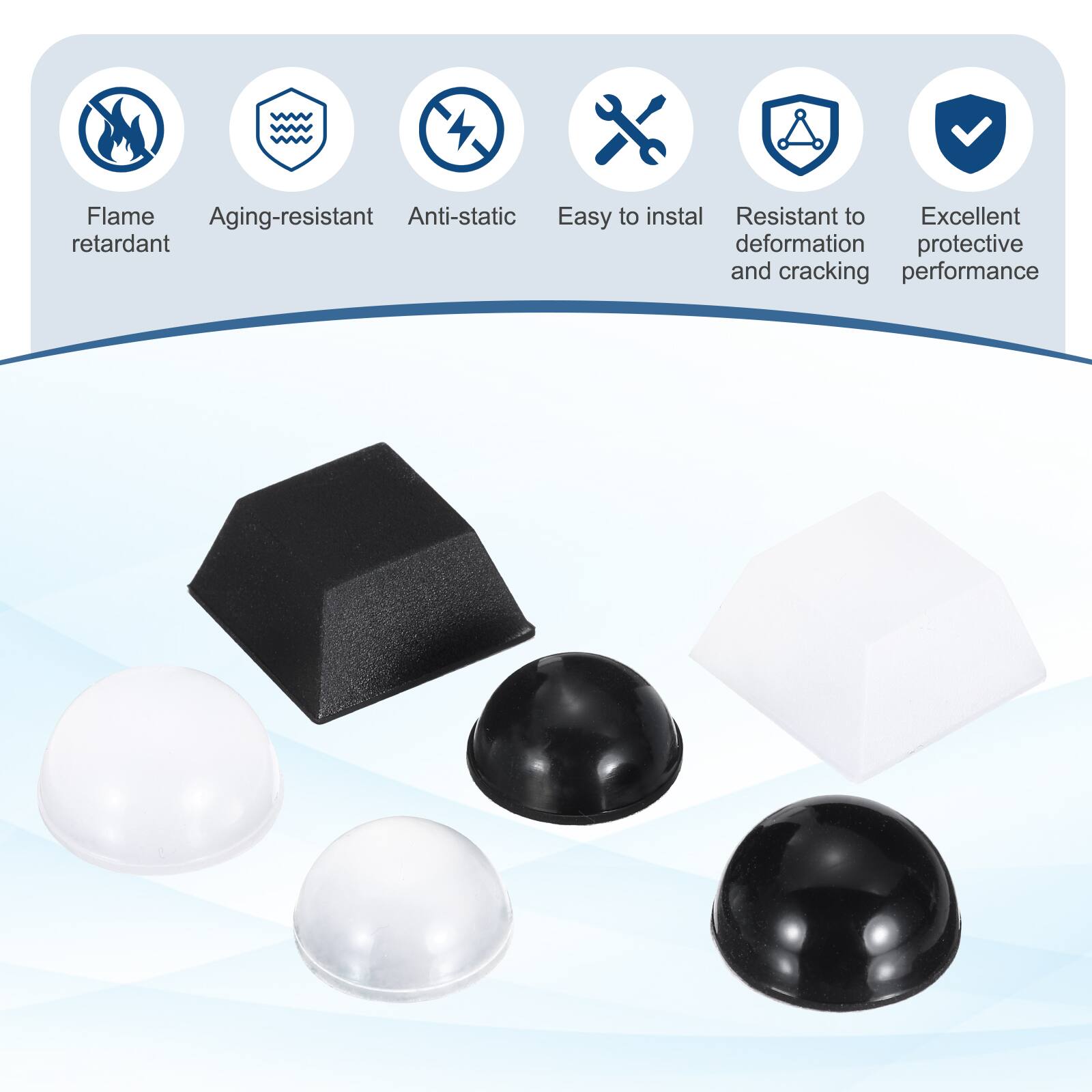 Flame retardant  
Aging-resistant  
Anti-static  
Easy to install  
Resistant to deformation and cracking  
Excellent protective performance