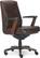 Front. La-Z-Boy - Emerson Bonded Leather Ergonomic Swivel Executive Office Chair - Brown.