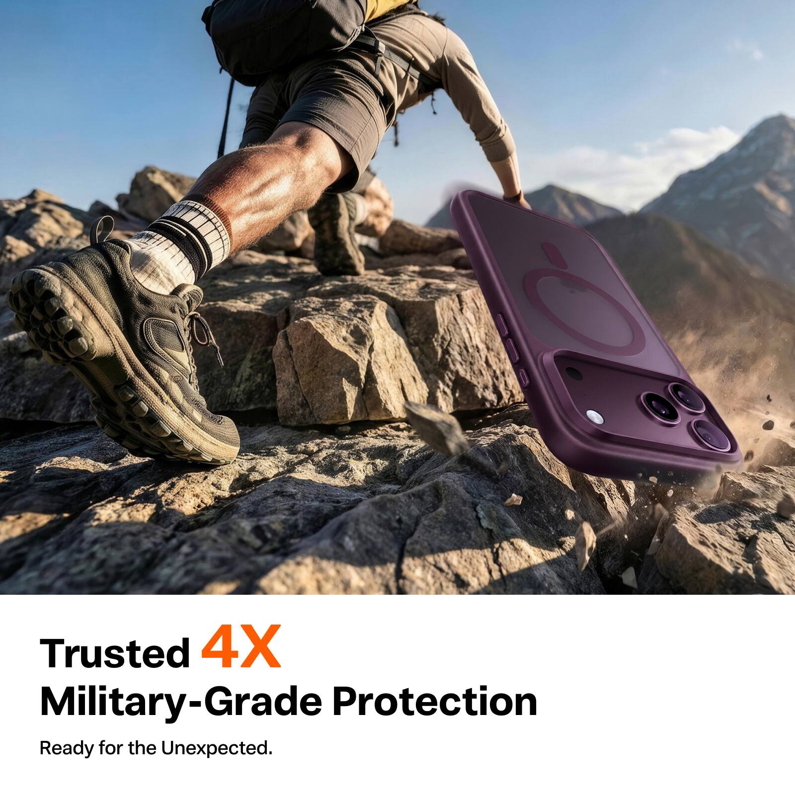 Trusted 4X Military-Grade Protection  
Ready for the Unexpected.
