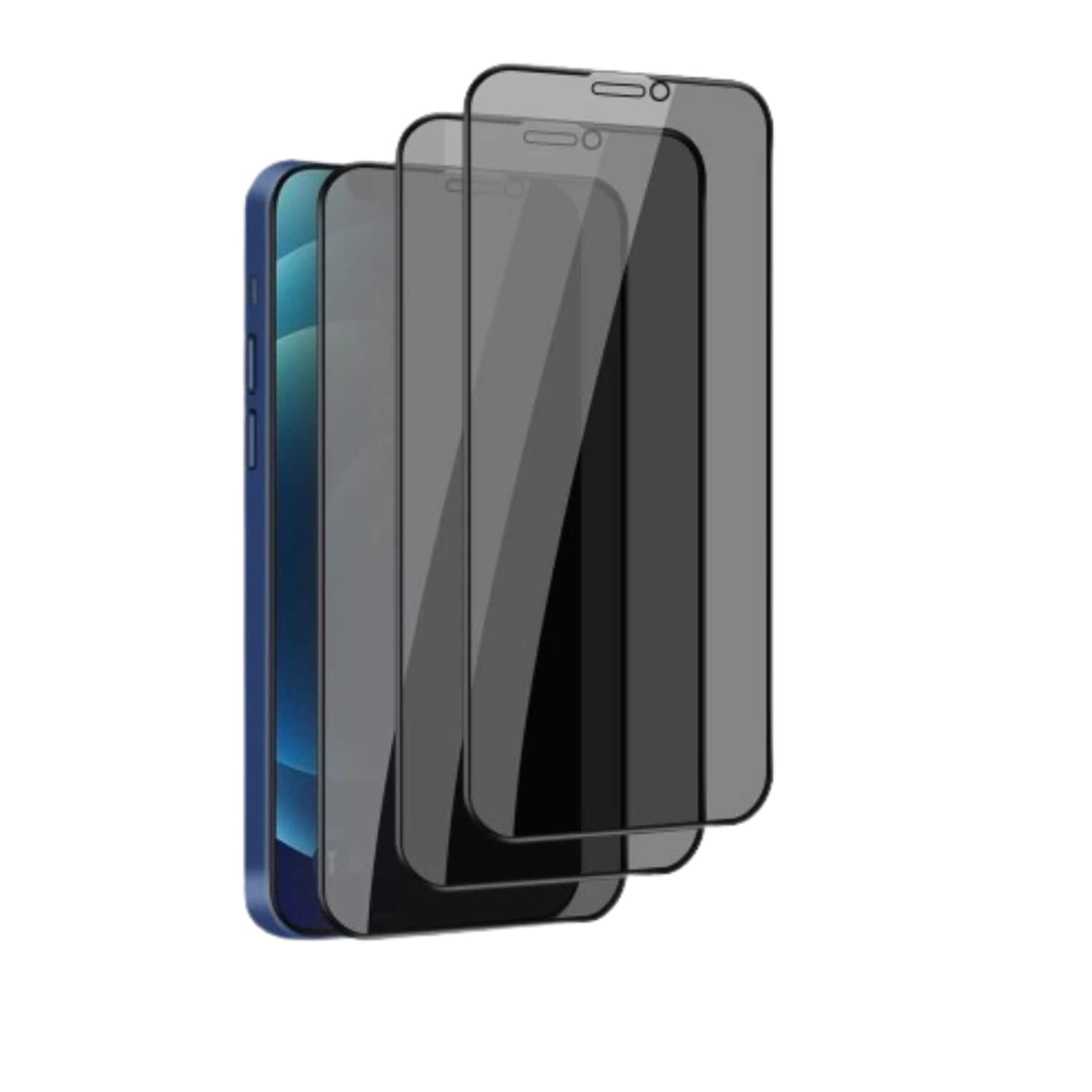 Stock Preferred - 3X Privacy Tempered Glass Screen Protector for For iPhone 16 Plus - Clear with Privacy Tint