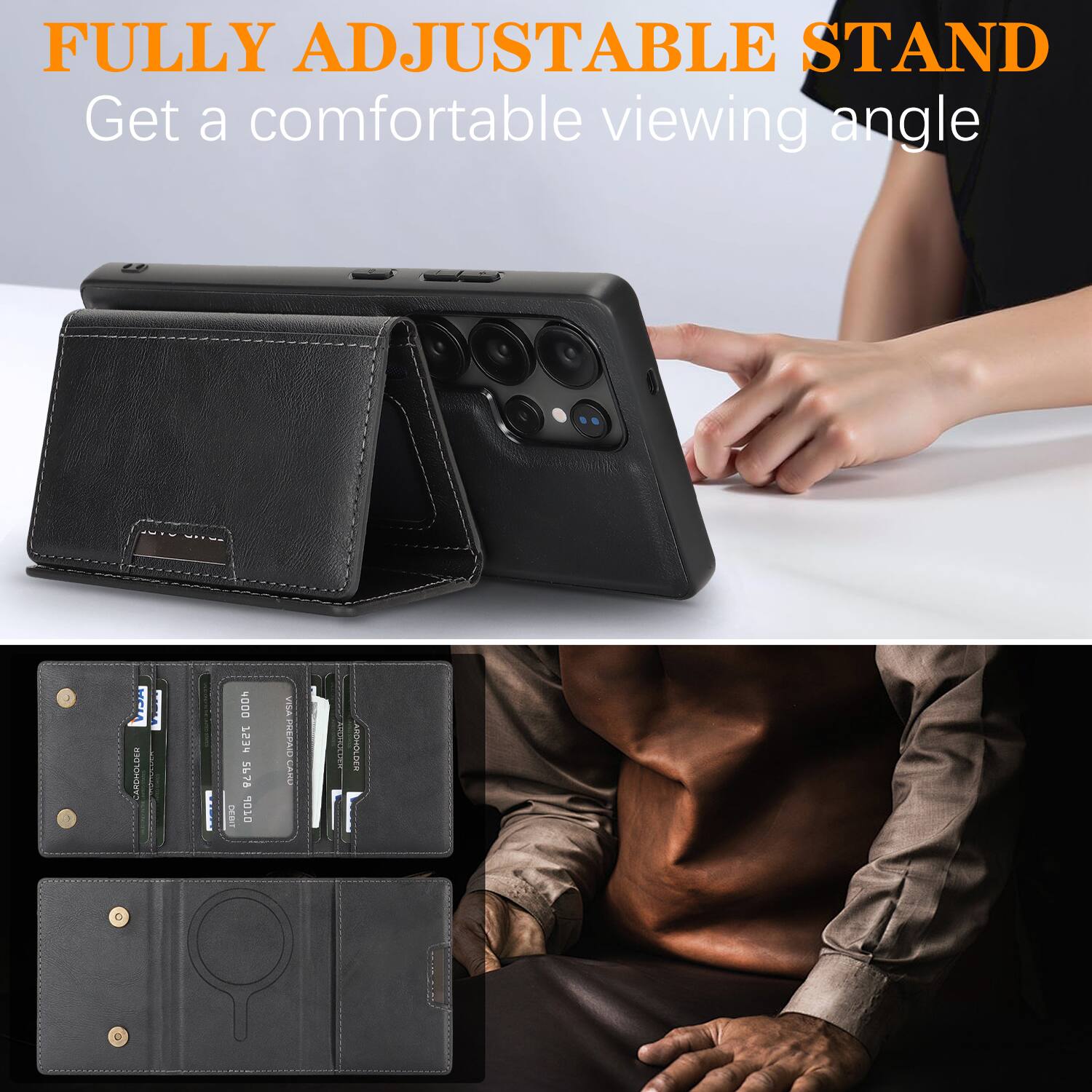 FULLY ADJUSTABLE STAND  
Get a comfortable viewing angle