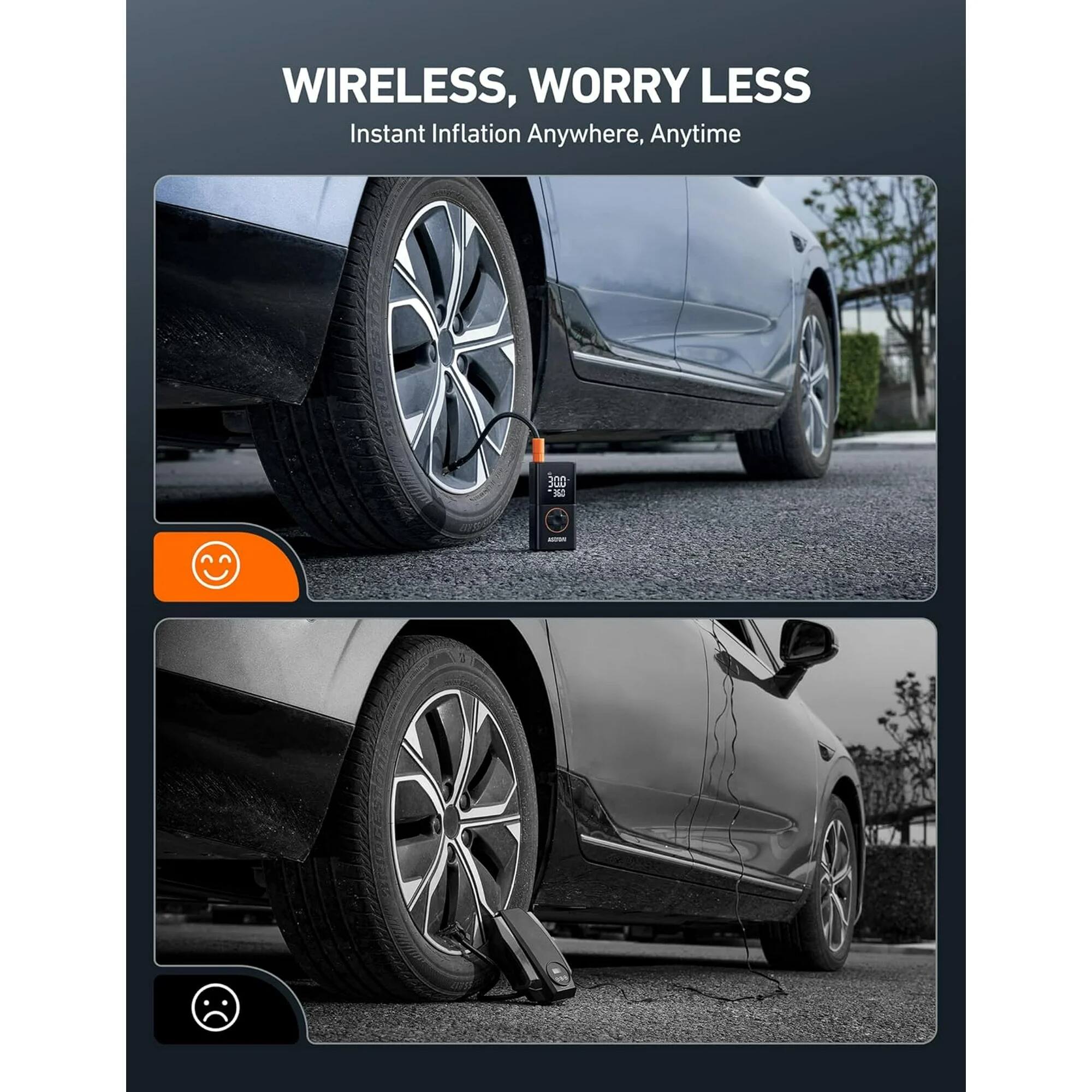 WIRELESS, WORRY LESS
Instant Inflation Anywhere, Anytime
300 N