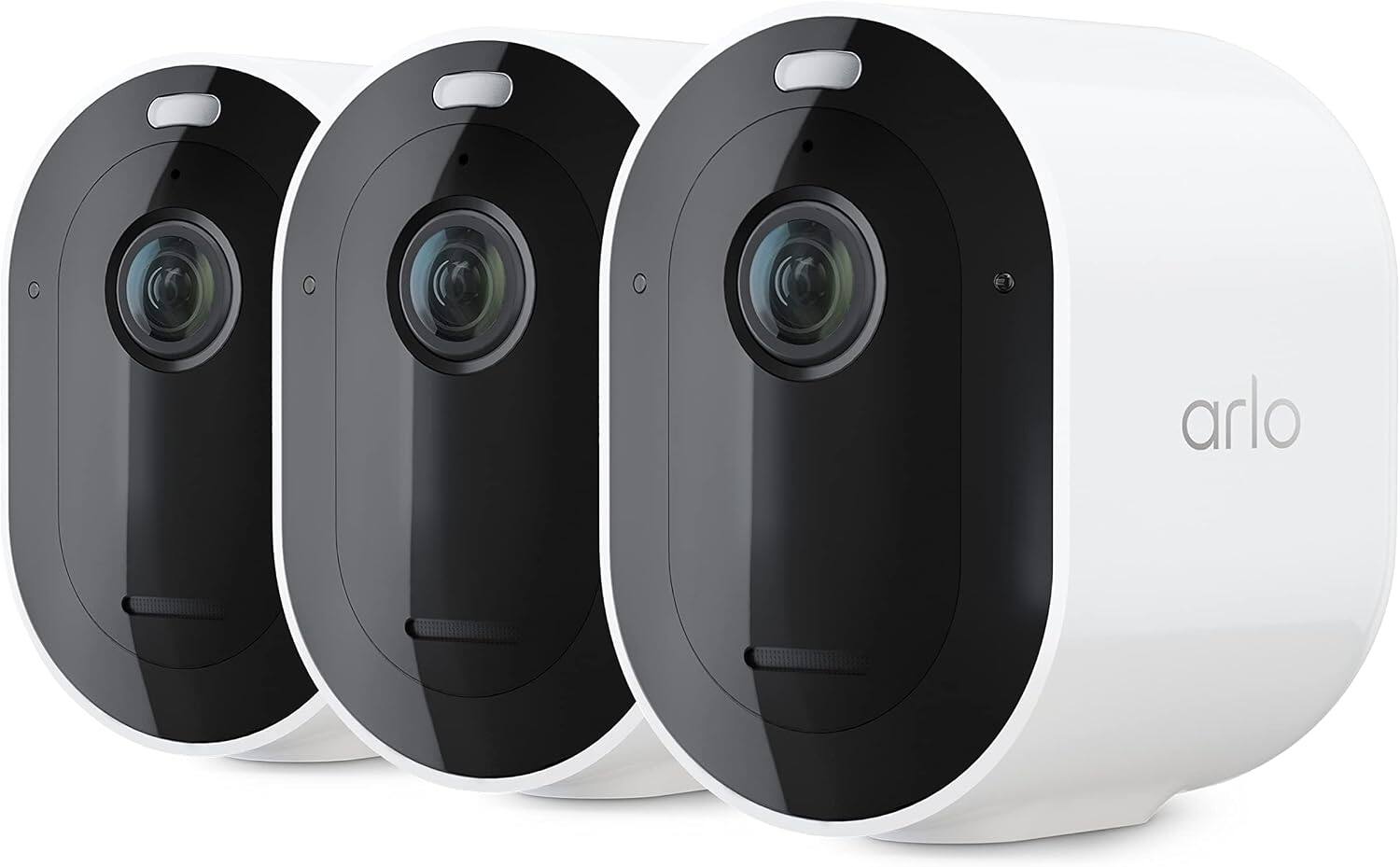 Front. Arlo - Arlo - Pro 5S 2K Indoor/Outdoor Wireless Spotlight Security Camera - White.