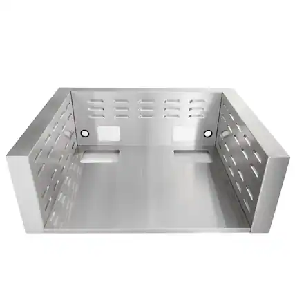 Front. Coyote Outdoor Living - Insulated Jacket For 30" C & SL Series Grill - stainless steel.