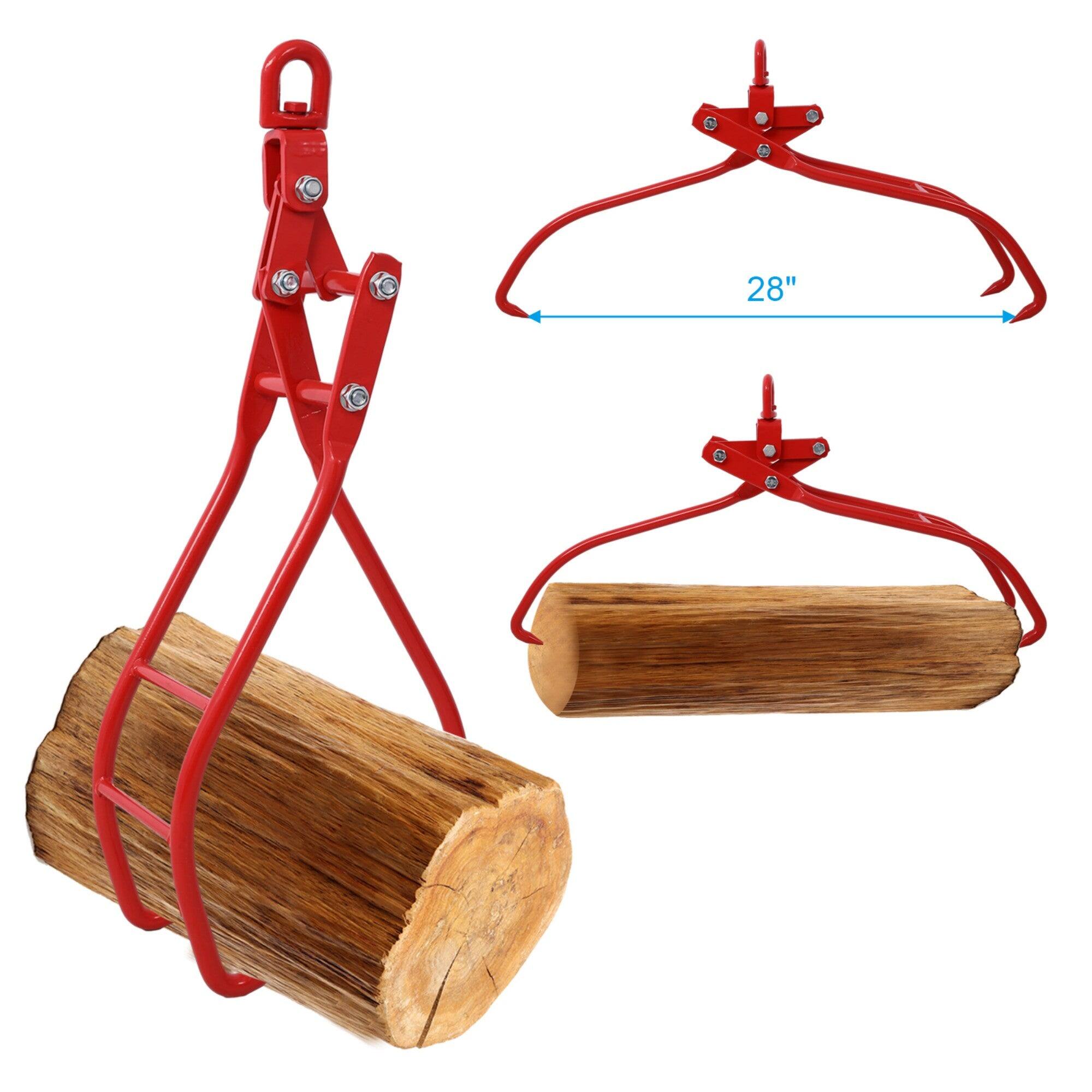 Alt View 5. Boyel Living - 28 in 3 Jaw Timber Lifting Clamp Log Grapple with Eagle Claw Design.