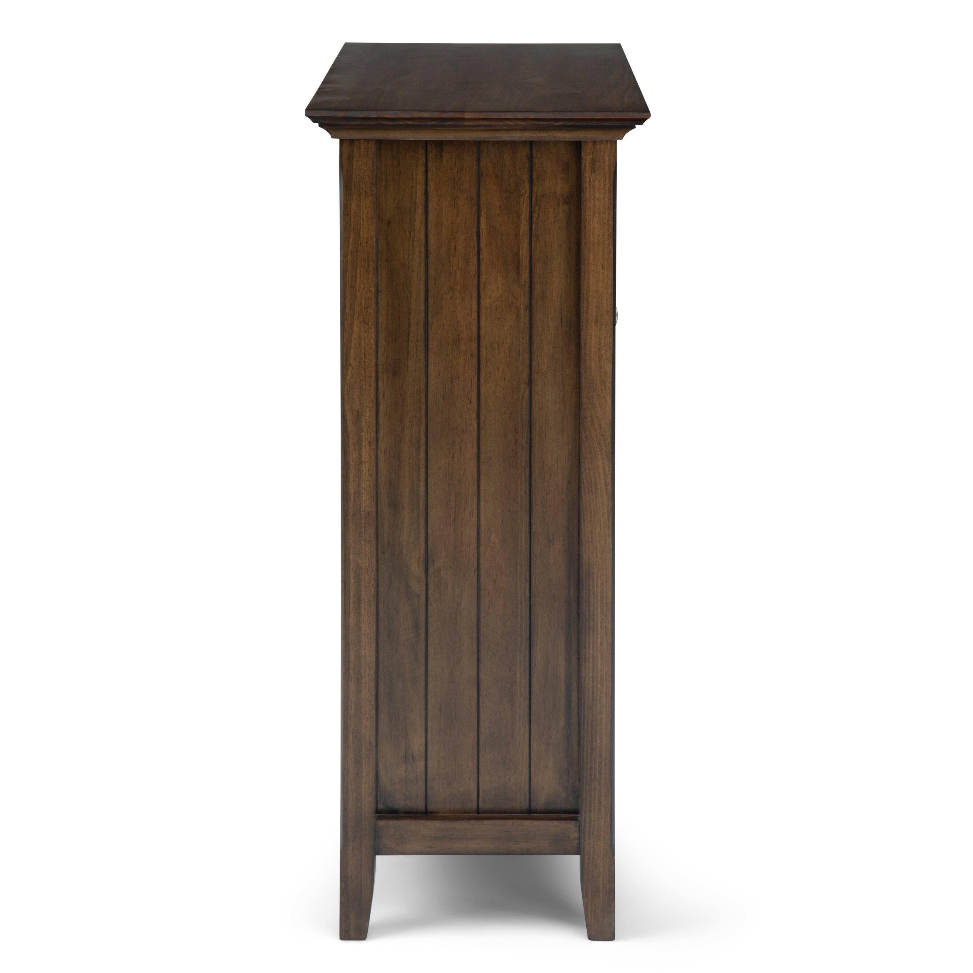 Alt View 17. Simpli Home - Bedford Solid Wood 39 inch Wide Transitional Medium Storage Cabinet - Rustic Natural Aged Brown.