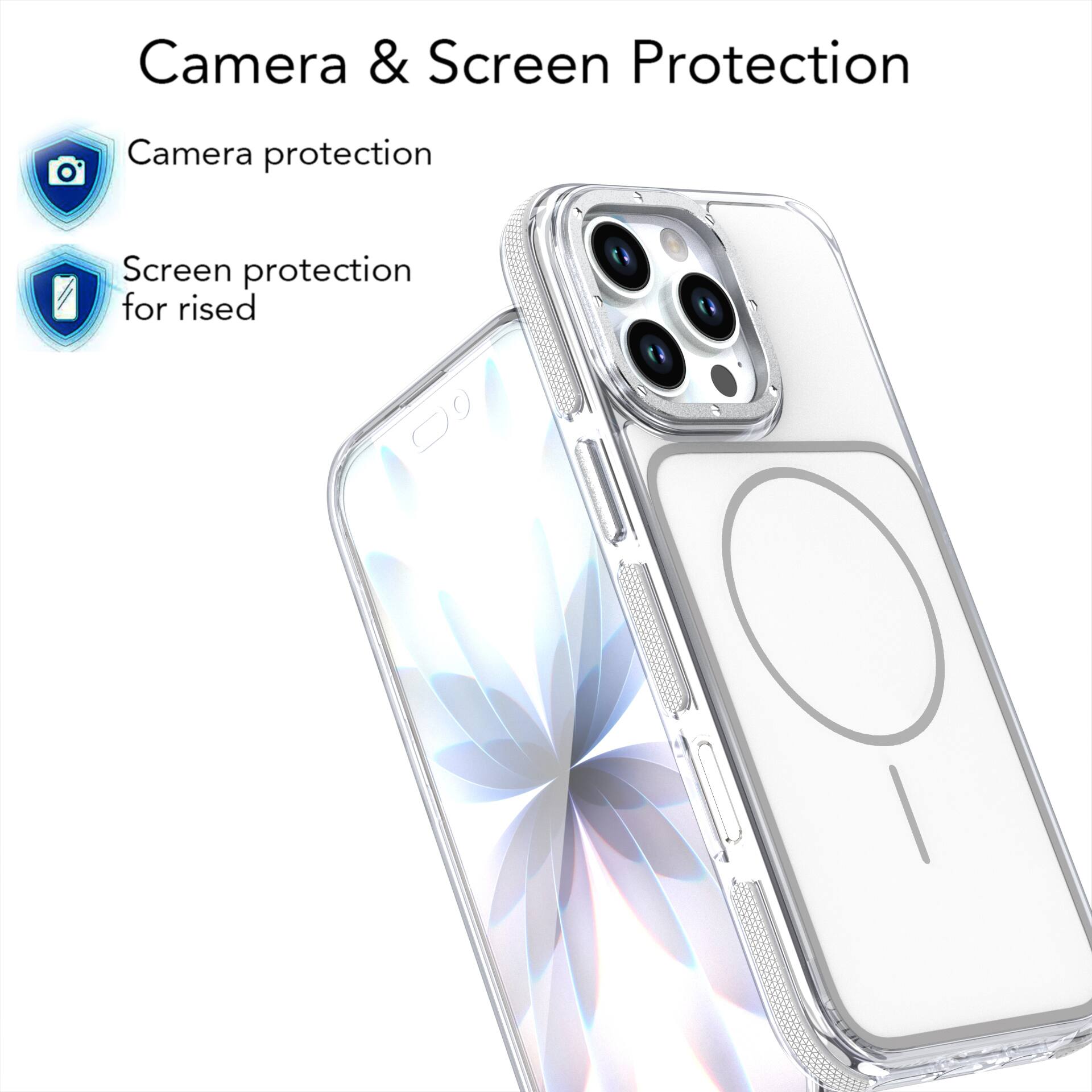 Camera & Screen Protection

Camera protection

Screen protection for raised