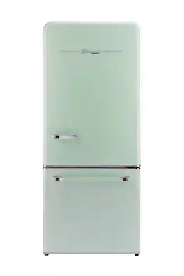 Unique Appliances - Classic Retro 30 in 17.7 cu. ft. Frost Free Retro Bottom Freezer Refrigerator - Summer Mint Green