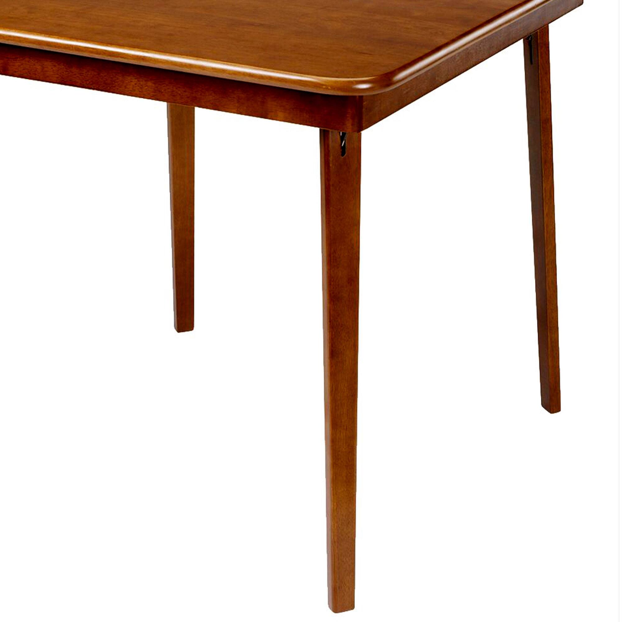 Alt View 7. Stakmore - Stakmore Straight Edge 32" Square Folding Card Table, Fruitwood Finish - Fruitwood.