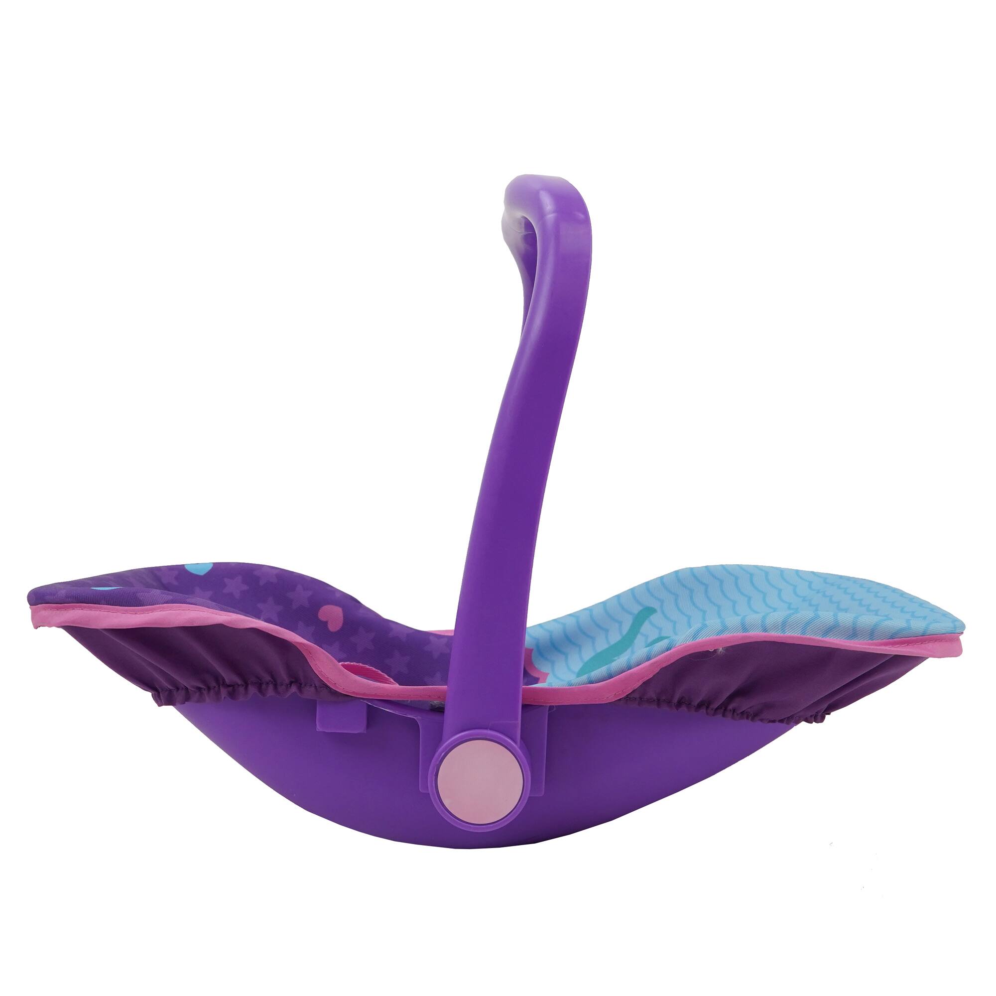 Left. 509 Crew - Mermaid Doll Car Seat - Kids Pretend Play, Converts Into a Feeding Chair  3+.