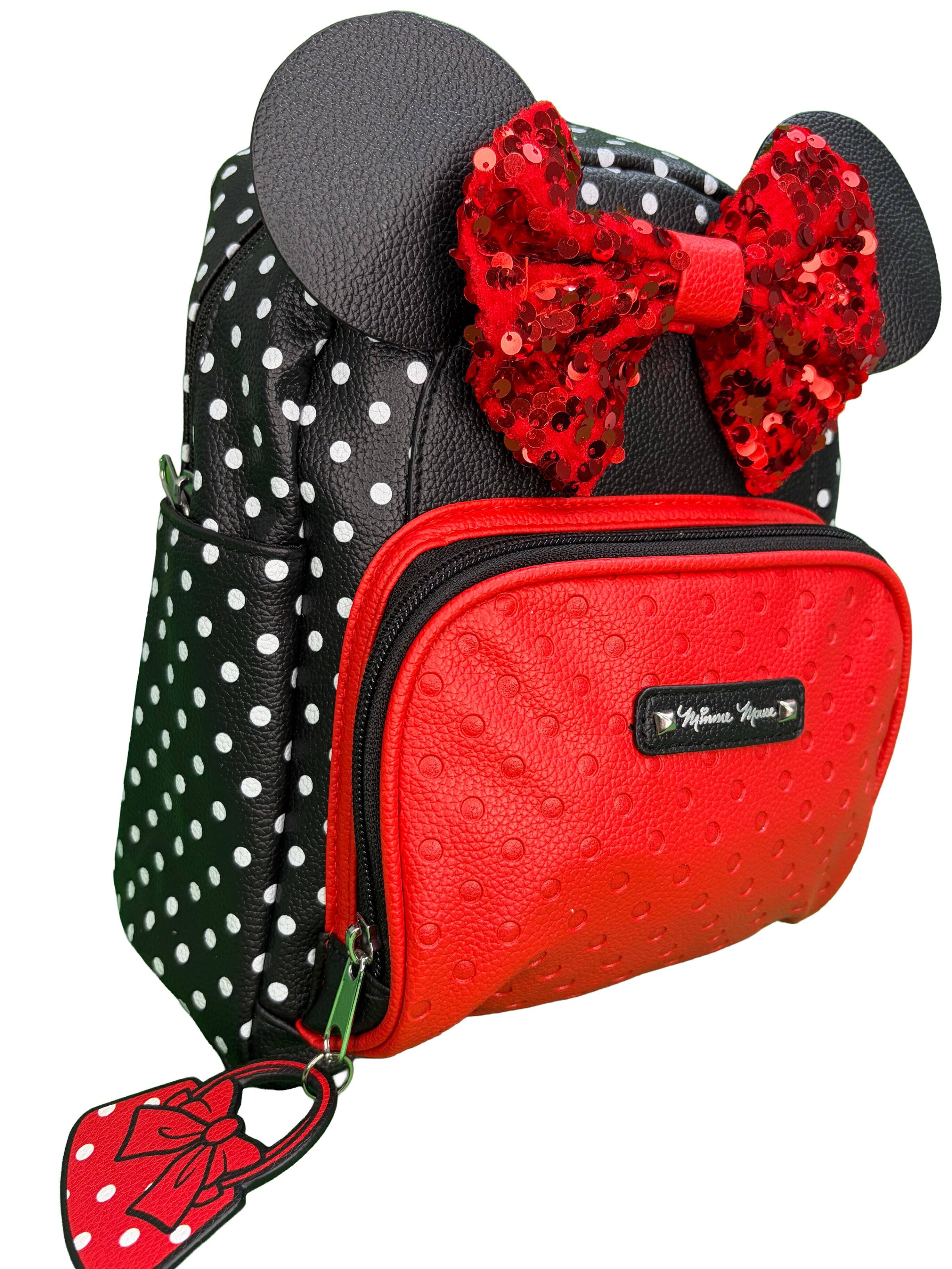 Alt View 3. UPD - Minnie 10" Mini Deluxe Backpack with 1 Front pocket - Multicolored.