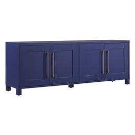 Hudson&Canal - Chabot TV Stand Fits Most TVs up to 75 inches - Dark Blue
