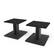 Front. Kanto - 6" Universal Desktop Speaker Stands with Cable Management, Pair - Black.