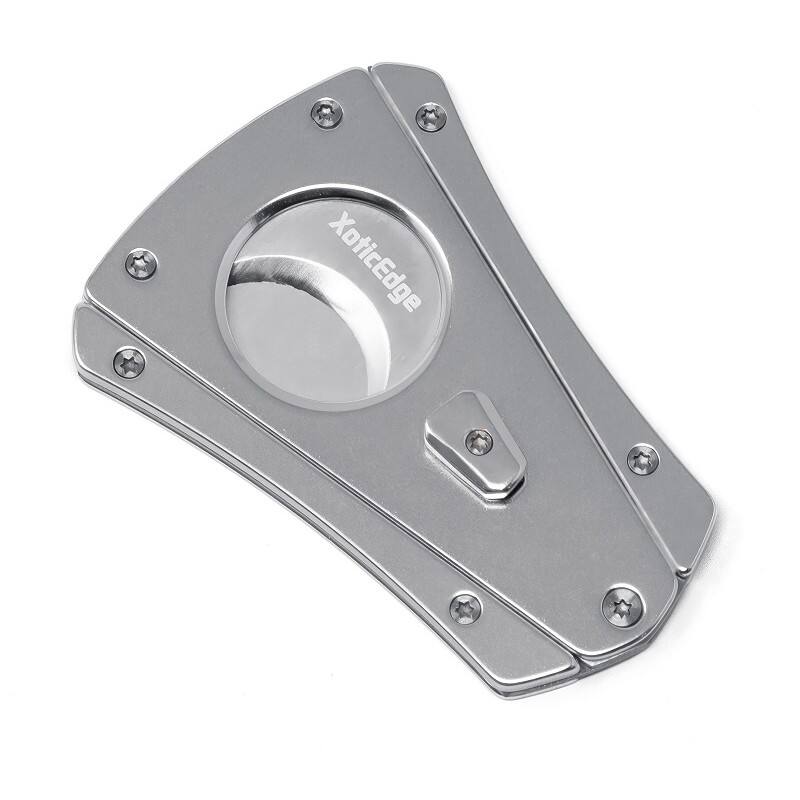 Angle. Prestige - XoticEdge XhaleX (Silver) - Metallic Silver Finish.