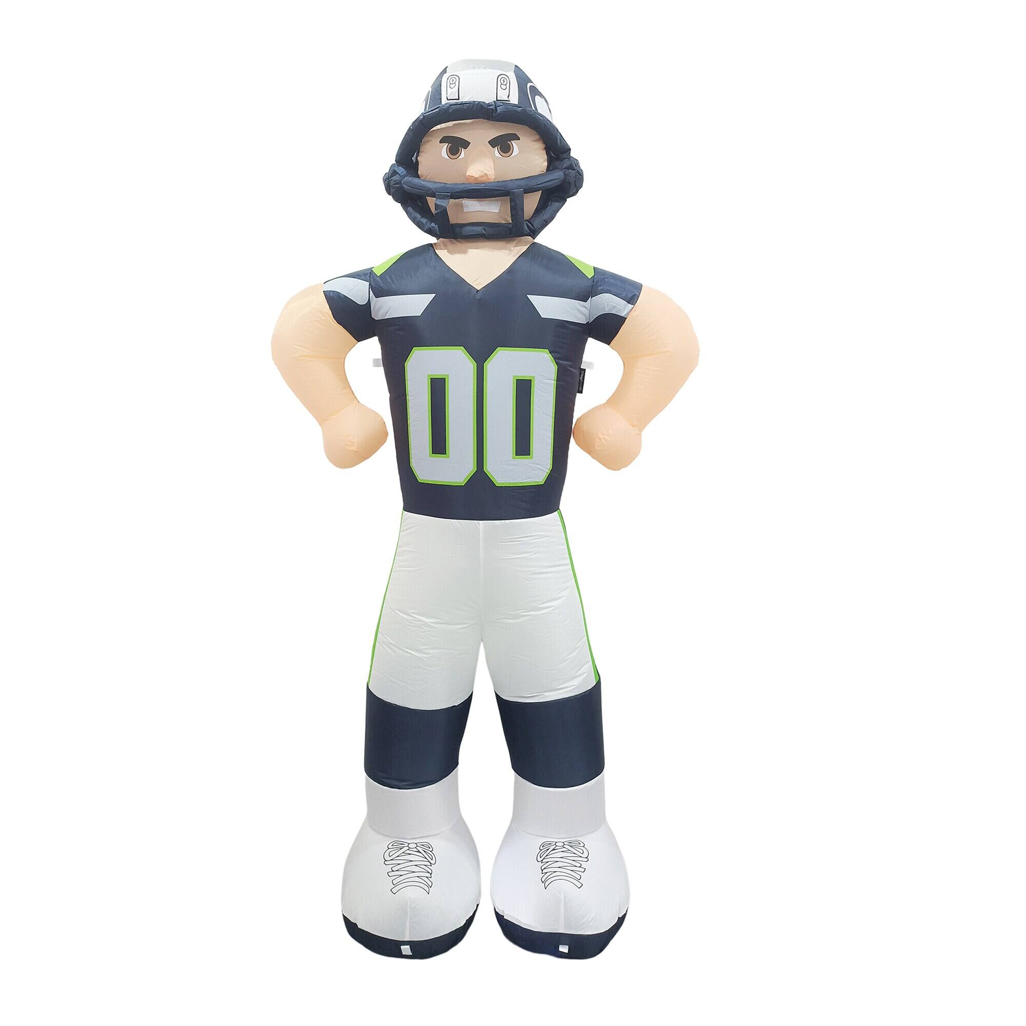 Front. Logo Brands - Seattle Seahawks Player Lawn Inflatable - Multicolor.