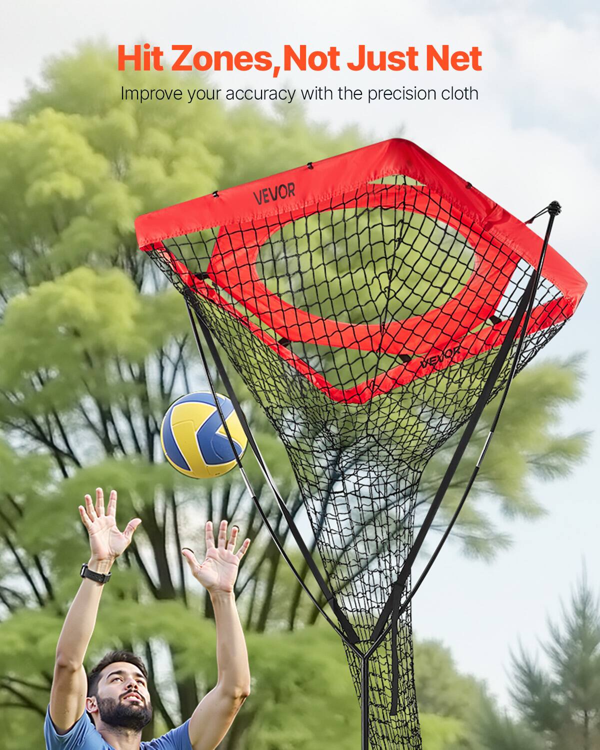 Hit Zones, Not Just Net  
Improve your accuracy with the precision cloth