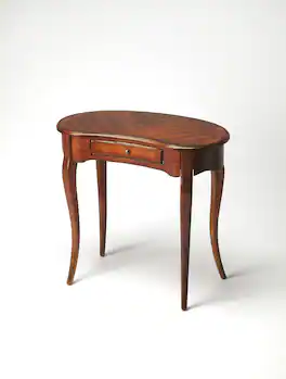 Butler Specialty - Edgewater 36 in. W Kidney Shaped Wood 1 Drawer Writing Desk - Medium Brown