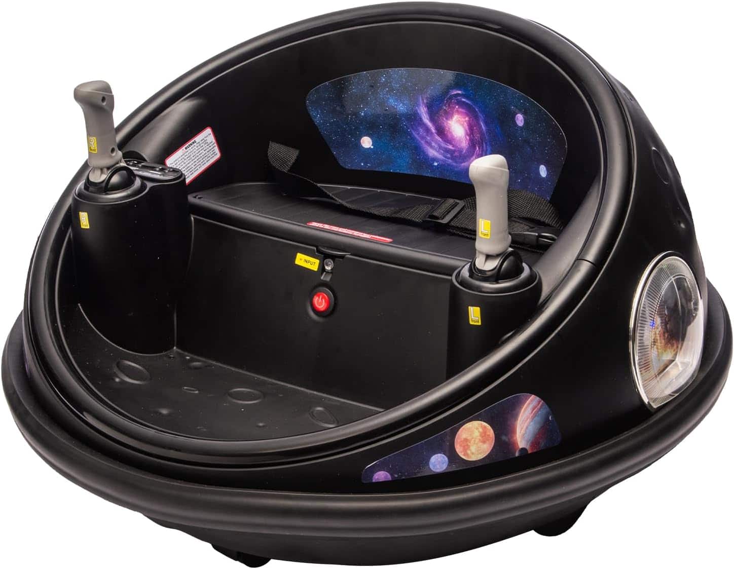 Homhougo - 12V Kids Electric Bumper Car with Parent Remote Control, 360° Spinning & Music, 2 Speed Modes, Safety Belt