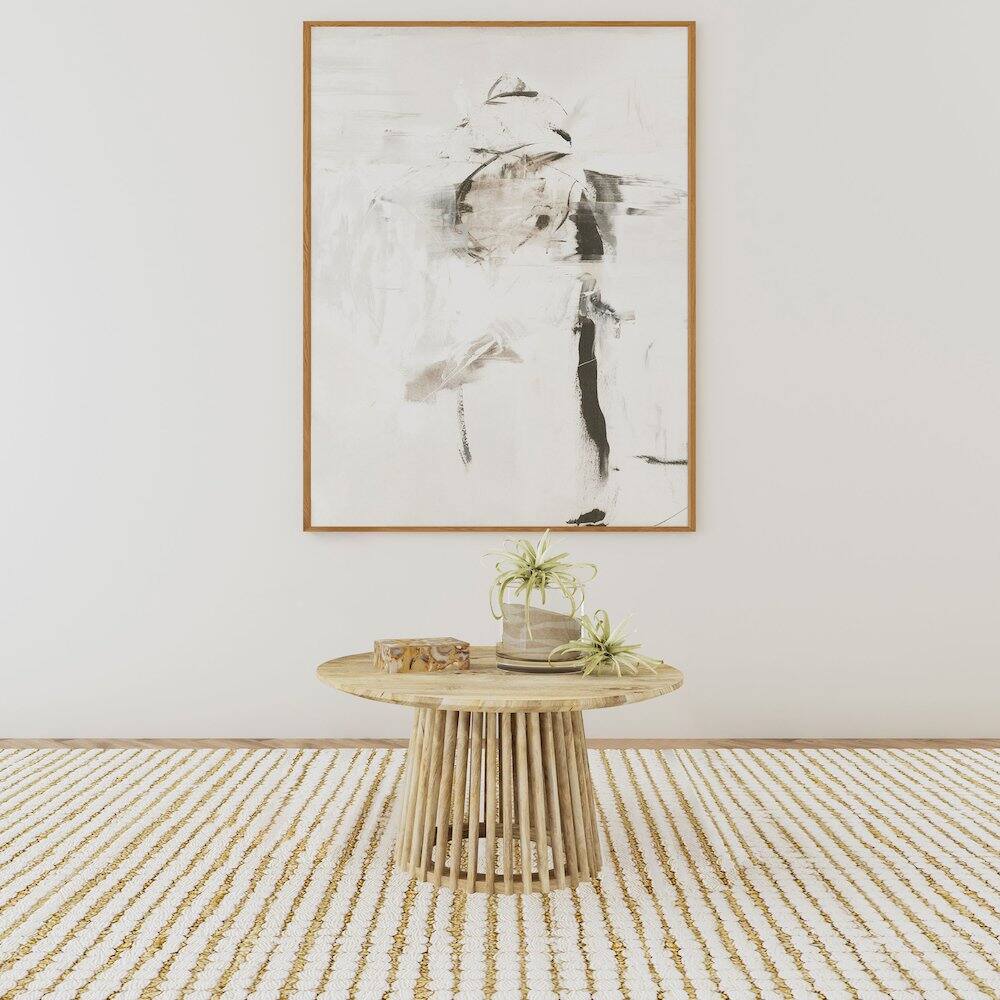 Alt View 1. Coaster Co. of America - Touhy Round Solid Wood Cocktail Coffee Table Natural Mango - Green.