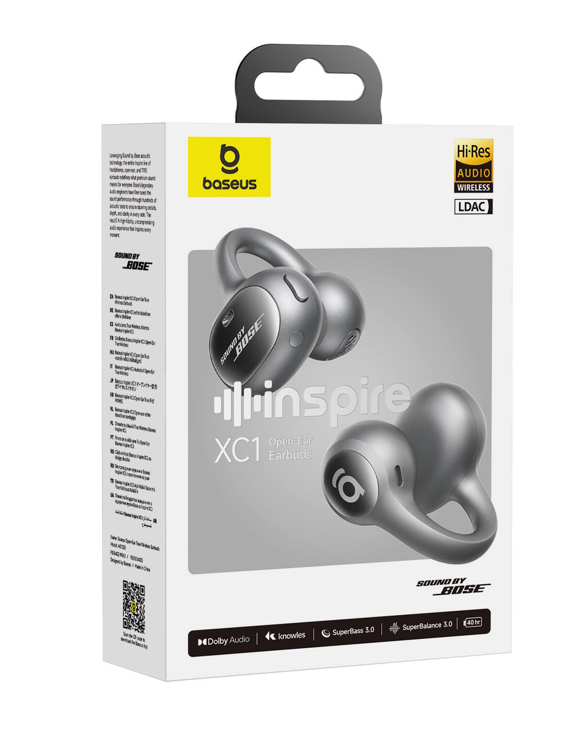 LivergingSound) sel acufc today 't entire Ingre in hourstormes carez TE TVS st the what heas 3 leginday ado erginers My is uned by sand trugh at Fat toph daily may auf stightals N

baseus
Hi-Res AUDIO WIRELESS LDAC
SOUND 9 _BOSE 3% Beens/ogie(Cher-Barlarket Ministabuce DE ES Arta insTorTinies tiets Disignand BY ONNOS BOSE 3  e lluinspire Open-Ear XC1 Earbuds
u 
You're
DASIT
SOUND BY BOSE
shato
Dolby Audio
knowles
SuperBass 3.0
SuperBalance 3.0
40hr