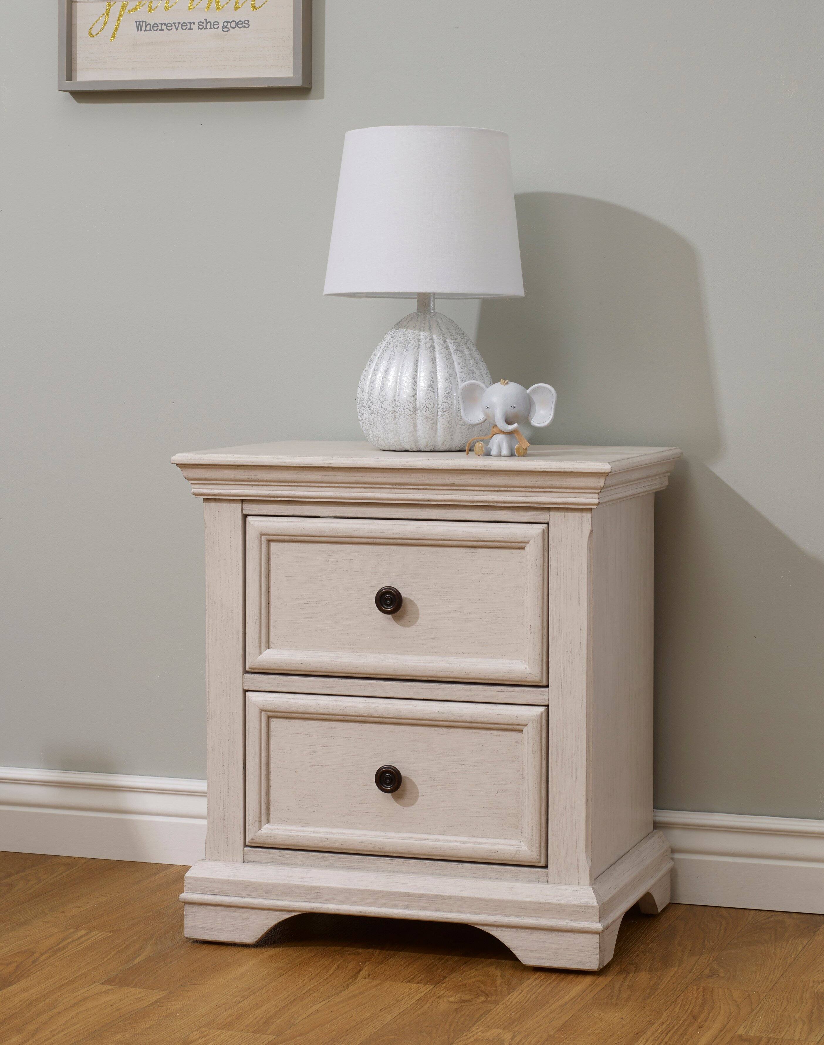 Angle. Sorelle - Portofino Nightstand - White.