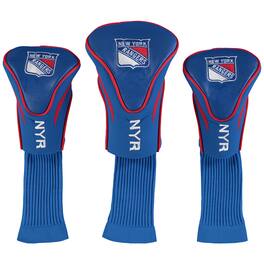 Team Golf - New York Rangers 3-Pack Contour Golf Club Head Covers - Multicolor
