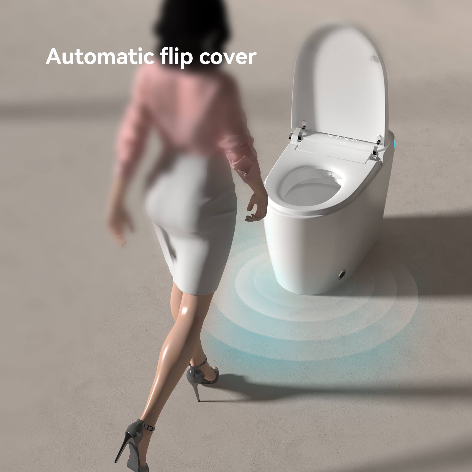 Automatic flip cover