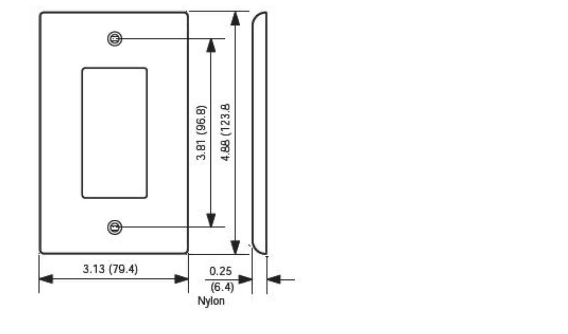 (96.8) 3.81 (123.8) 4.88 3.13 (79.4) 0.25 (6.4) Nylon