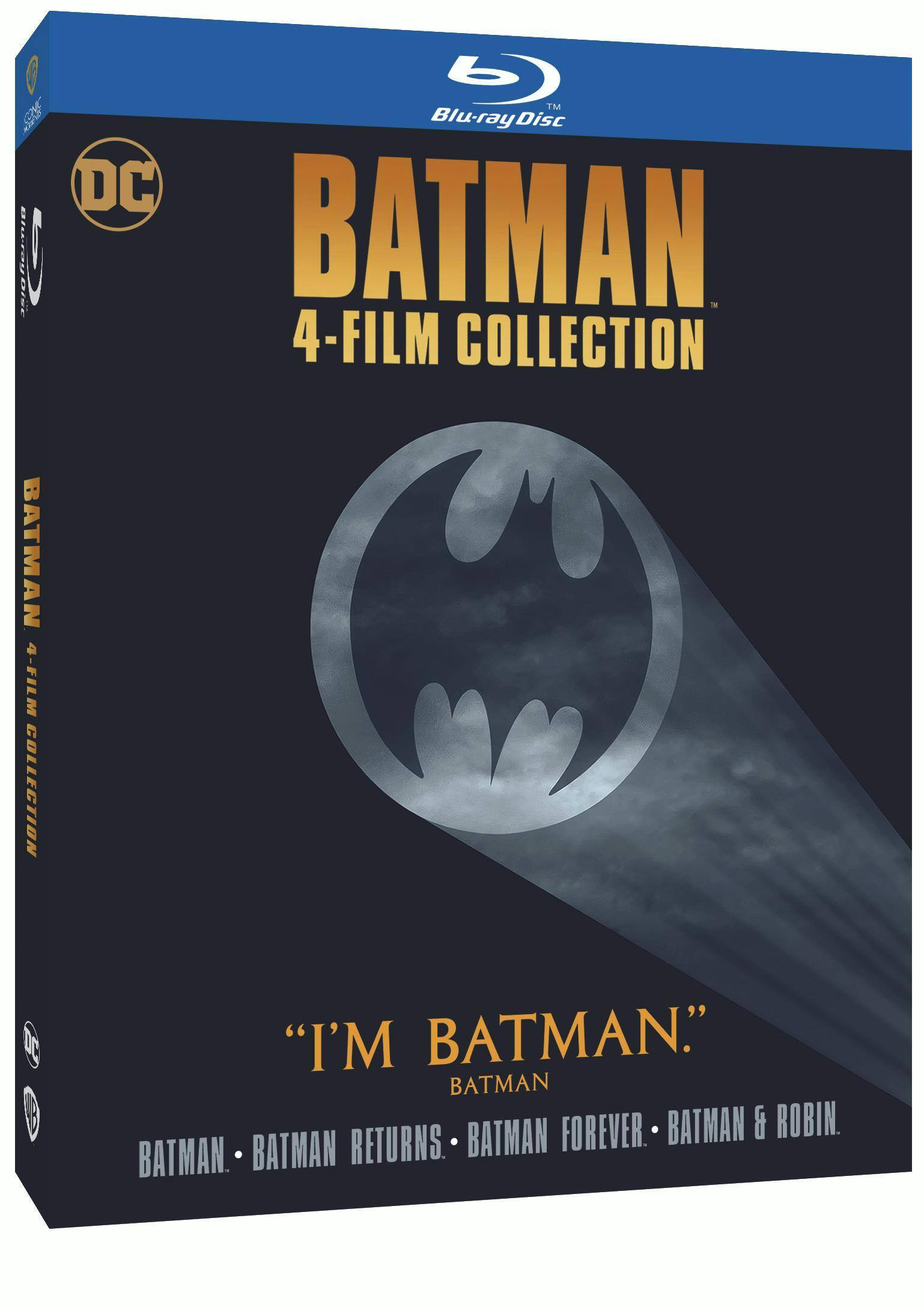 Angle. Batman 4-Film Collection (Iconic Moments LL) (Blu-ray Set) [Blu-ray].